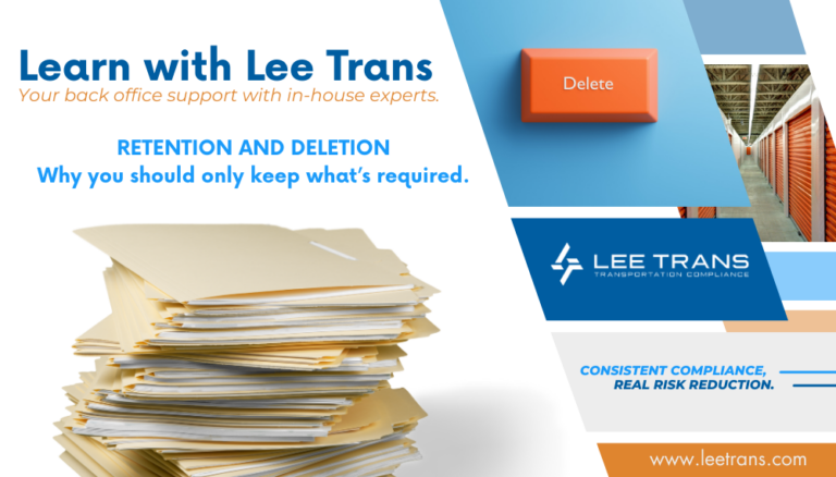 Learn with Lee Trans - Retention and Deletion - Lee Trans